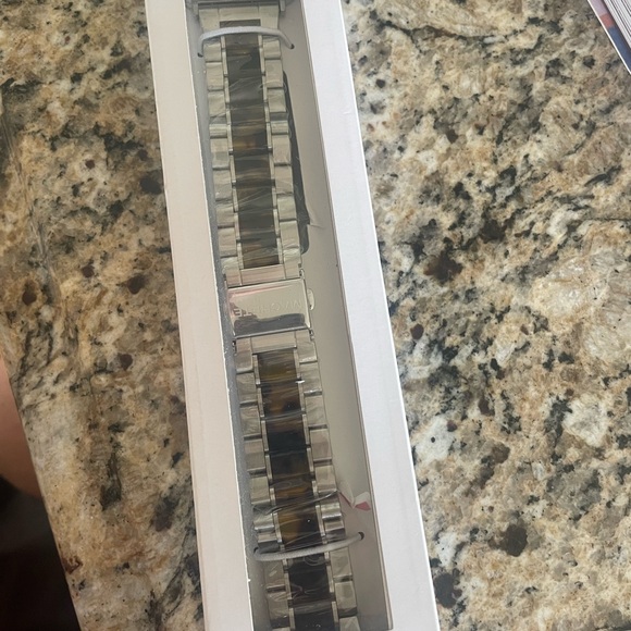 Machete I Watch band Silver and Black Watch Band new in box - Picture 1 of 5